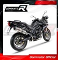 TIGER 800 XC XR XRX XCX XRT XCA EXHAUST Triumph Muffler Auspuff Sportauspuff Silencer Echappement Silencieux Scarico Scarichi Escape Wydech Tłumik Carbon Tip HP1 2015 - 2017 DOMINATOR 2