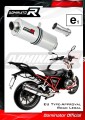 R1200RS EXHAUST BMW Homologated EC Type approval  Street legal Approval Certificate Muffler Auspuff Sportauspuff Silencer Echappement Silencieux Scarico Scarichi Escape Wydech Tłumik OVAL 2015 - 2018 Dominator