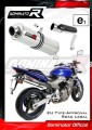exhaust muffler DOMINATOR homologated road legal ROUND fits the motorcycle CB 600F HORNET 2003   2006 3