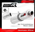exhaust muffler DOMINATOR homologated road legal ROUND fits the motorcycle F800S 2006   2012