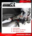 complete exhaust system with muffler DOMINATOR Full System HP3 fits the motorcycle Honda CB 125 R 2018   2020 5
