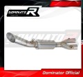 decat mid muffler DOMINATOR GP3 Mid Pipe fits the motorcycle YZF R1 1000 RN49 2017   2019 2