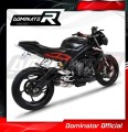 Street Triple 765 S R RS EXHAUST Triumph Muffler Auspuff Sportauspuff Silencer Echappement Silencieux Scarico Scarichi Escape Wydech Tłumik HP2 2017 - 2021 DOMINATOR 2