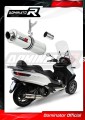 MP3 500 / LT 500 Exhaust Piaggio Muffler Auspuff Sportauspuff Silencer Echappement Silencieux Scarico Scarichi Escape Wydech Tłumik ROUND 2008 - 2020 Dominator