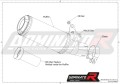 exhaust muffler DOMINATOR homologated road legal GP fits the motorcycle YZF R1 1000 RN65 2020   2022 6