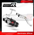 FZ6 FAZER S2 Exhaust Yamaha Muffler Auspuff Sportauspuff Silencer Echappement Silencieux Scarico Scarichi Escape Wydech Tłumik ROUND BLACK 2006 - 2010 DOMINATOR 1