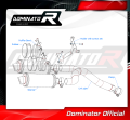 wydech tłumik DOMINATOR GP1 CZARNY pasujący do motocykla Yamaha FZ6 2006 - 2010 8