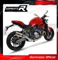 Monster 821 EXHAUST Ducati Muffler Auspuff Sportauspuff Silencer Echappement Silencieux Scarico Scarichi Escape Wydech Tłumik Carbon End Cap HP1 2018 - 2021 Dominator 2