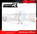 exhaust muffler DOMINATOR HP1 fits the motorcycle Yamaha FZ1 FAZER 1000 2006   2015 5