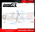 exhaust muffler DOMINATOR homologated road legal HP1 fits the motorcycle YZF 600R Thundercat 1996   2006 6