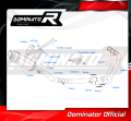complete exhaust system with muffler DOMINATOR Full System HP5 BLACK fits the motorcycle Yamaha MT 09 2021   2023