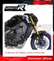 complete exhaust system with muffler DOMINATOR Full System HP5 BLACK fits the motorcycle Yamaha MT 09 2021   2023 2