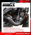 complete exhaust system with muffler DOMINATOR Full System HP5 BLACK fits the motorcycle Yamaha MT 09 2021   2023 4
