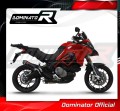 avgassystem ljuddämpare DOMINATOR HP3 svart passar till motorcykeln Ducati Multistrada 1200 Enduro 2016   2018 2