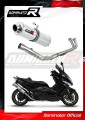 complete exhaust system with muffler DOMINATOR Full System ROUND fits the motorcycle Yamaha T MAX 500 2008   2011