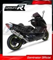 complete exhaust system with muffler DOMINATOR Full System ROUND fits the motorcycle Yamaha T MAX 500 2008   2011 3