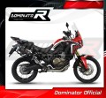 Honda CRF 1000L Africa Twin 2015 -2017 Full Exhaust System  Muffler Auspuff Sportauspuff Silencer Echappement Silencieux Scarico Scarichi Escape Collector Manifold Wydech Tłumik  P7 BLACK  DOMINATOR 3