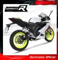 complete exhaust system with muffler DOMINATOR Full System GP BLACK fits the motorcycle Yamaha YZF R125 2019   2020