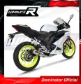 complete exhaust system with muffler DOMINATOR Full System GP fits the motorcycle Yamaha YZF R125 2019   2020 3