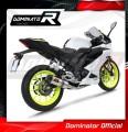 complete exhaust system with muffler DOMINATOR Full System HP3 fits the motorcycle Yamaha YZF R125 2019   2020 3