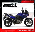 exhaust muffler DOMINATOR homologated road legal ROUND fits the motorcycle DL 650 V STROM 2004   2006 4
