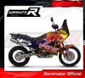 exhaust muffler DOMINATOR ROUND fits the motorcycle KTM 950 Adventure  4