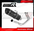 complete exhaust system with muffler DOMINATOR Full System HP1 BLACK fits to Kawasaki NINJA 650 2017  2022 2