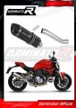 Ducati MONSTER 821 2018 - 2021 EXHAUST Muffler Auspuff Sportauspuff Silencer Echappement Silencieux Scarico Scarichi Escape Wydech Tłumik HP1 BLACK Dominator Exhaust System