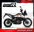 KTM 390 Adventure 2020 - 2021 motorcycle Exhaust Muffler Auspuff Sportauspuff Silencer Echappement Silencieux Scarico Scarichi Escape Wydech Tłumik HP1 BLACK Carbon End Cap Dominator 3