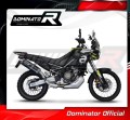 avgassystem ljuddämpare DOMINATOR P7 svart passar till motorcykeln Aprilia Tuareg 660 2021   2023 4