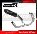 complete exhaust system with muffler DOMINATOR Full System HP3 BLACK fits the motorcycle Aprilia Tuareg 660 2021   2023 5
