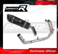 Aprilia Tuareg 660 2021 - 2022 EXHAUST Collector Manifold Full System Muffler Auspuff Sportauspuff Silencer Echappement Silencieux Scarico Scarichi Escape Wydech Tłumik HP6 BLACK Dominator Exhaust System 1