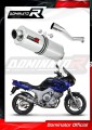 exhaust muffler DOMINATOR oval fits the motorcycle Yamaha TDM 850 Right Side 1996   2001