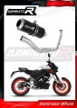 complete exhaust system with muffler DOMINATOR Full System GP BLACK fits the motorcycle Yamaha MT 125 2021   2024