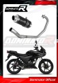 complete exhaust system with muffler DOMINATOR Full System GP1 BLACK fits the motorcycle Honda CBF 125 2009   2014 3