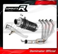 kompletny układ wydechowy z tłumikiem DOMINATOR Full System GP1 CZARNY pasujący do motocykla Suzuki GSF 650 BANDIT N / S 2005 - 2006 4