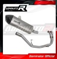 complete exhaust system with muffler DOMINATOR Full System titanium HP7 fits to Benelli TRK 502 X 2018  2021 2