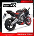 Aprilia RS 660 2020 - 2023 Exhaust Muffler Manifold Collector Auspuff Sportauspuff Silencer Echappement Silencieux Scarico Marmitta Scarichi Escape Wydech Tłumik Kolektor HP8 BLACK DOMINATOR Full Exhaust System 2
