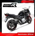 exhaust muffler DOMINATOR HP1 BLACK fits the motorcycle Suzuki GSXF 650 2007   2016 3
