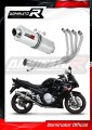 complete exhaust system with muffler DOMINATOR Full System oval fits the motorcycle Suzuki GSXF 650 2007   2016