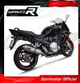 complete exhaust system with muffler DOMINATOR Full System oval fits the motorcycle Suzuki GSXF 650 2007   2016 3