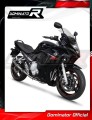 kompletny układ wydechowy z tłumikiem DOMINATOR Full System GP1 CZARNY pasujący do motocykla Suzuki GSXF 650 2007 - 2016 5