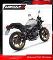 complete exhaust system with muffler DOMINATOR Full System HP3 BLACK fits the motorcycle Honda VTR 250 2009   2015 3