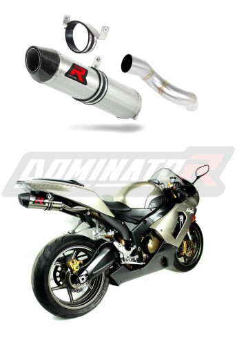 ZX6R 636 EXHAUST Kawasaki Muffler Auspuff Sportauspuff Silencer Echappement Silencieux Scarico Scarichi Escape Wydech Tłumik Carbon Tip HP2 2005 - 2006 Dominator  4