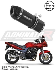 Kawasaki ZR7 / ZR7S 1999 - 2004 EU-godkänd Avgas Ljuddämpare HP1 SVART