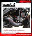 complete exhaust system with muffler DOMINATOR Full System HP3 BLACK fits the motorcycle Yamaha XSR 900 2022   2023 6