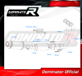 complete exhaust system with muffler DOMINATOR Full System HP3 fits the motorcycle Yamaha XSR 900 2022   2023 2