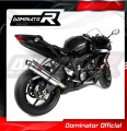 exhaust muffler DOMINATOR homologated road legal ROUND fits the motorcycle Kawasaki ZX6R 636 2009   2020 3