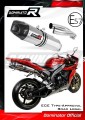 exhaust muffler DOMINATOR homologated road legal HP1 fits the motorcycle Yamaha YZF R1 1000 RN12 2004   2006