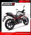 complete exhaust system with muffler DOMINATOR Full System HP3 BLACK fits the motorcycle Benelli BN 125 2018   2023 3